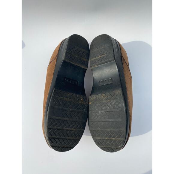 LL Bean Brown‎ Suede Slip On Loafer Clogs SZ 9 M Nursing Outdoor Comfort - Picture 8 of 9